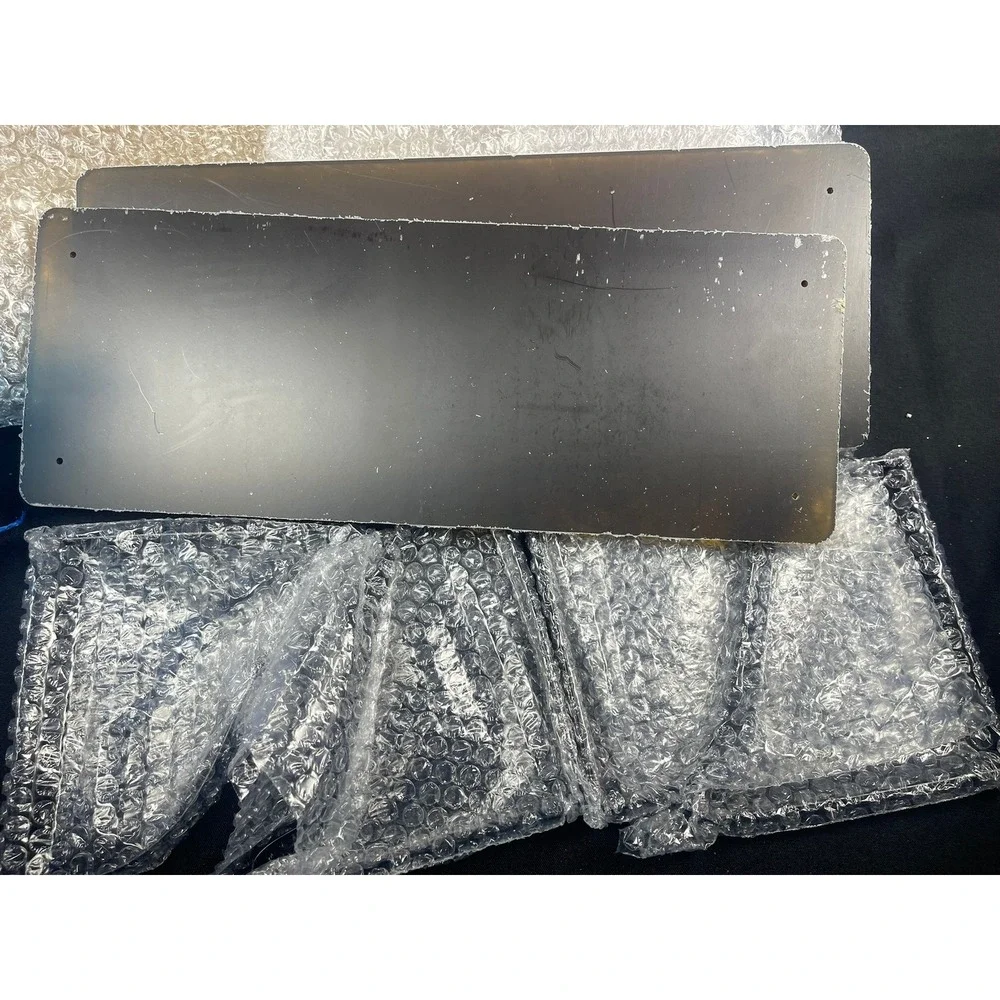 Set of 2 Black Floating Wall Shelves 15x5 Acrylic Display with‎ Hardware